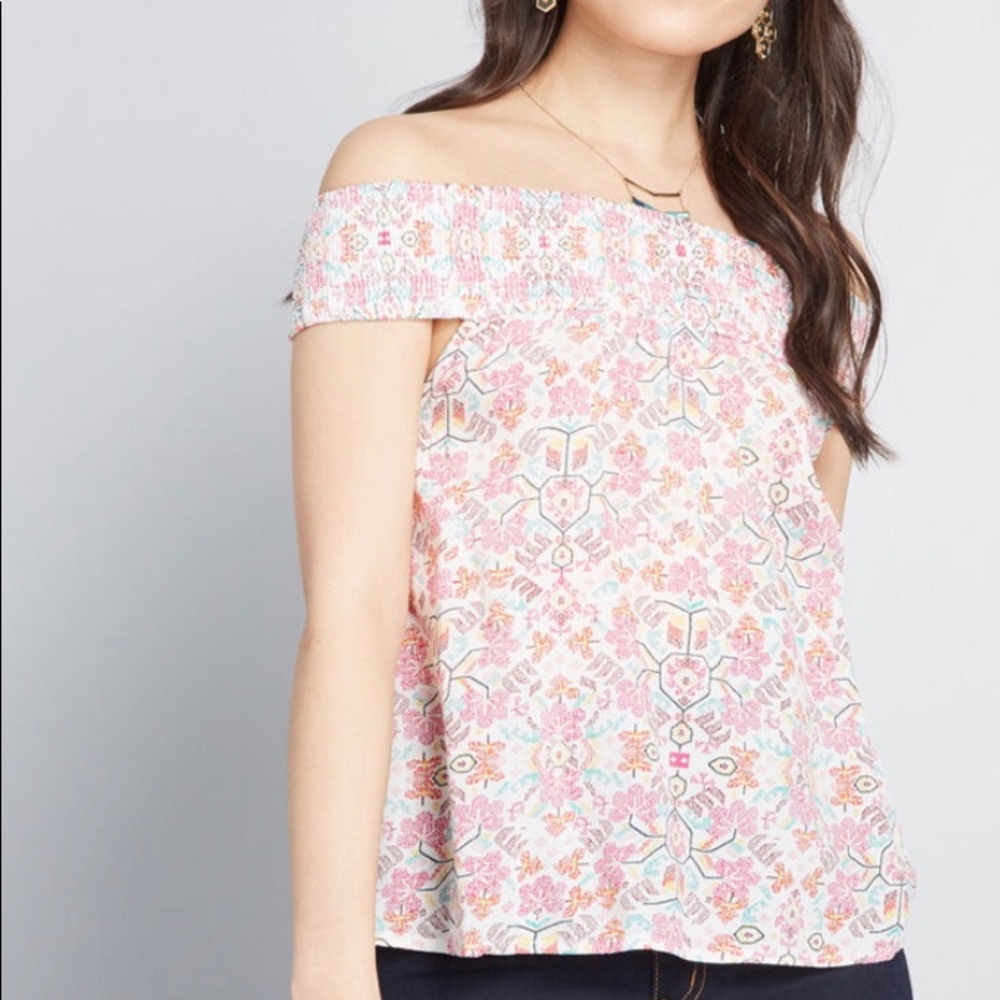 ModCloth Lovely As Can Be Off Shoulder Top